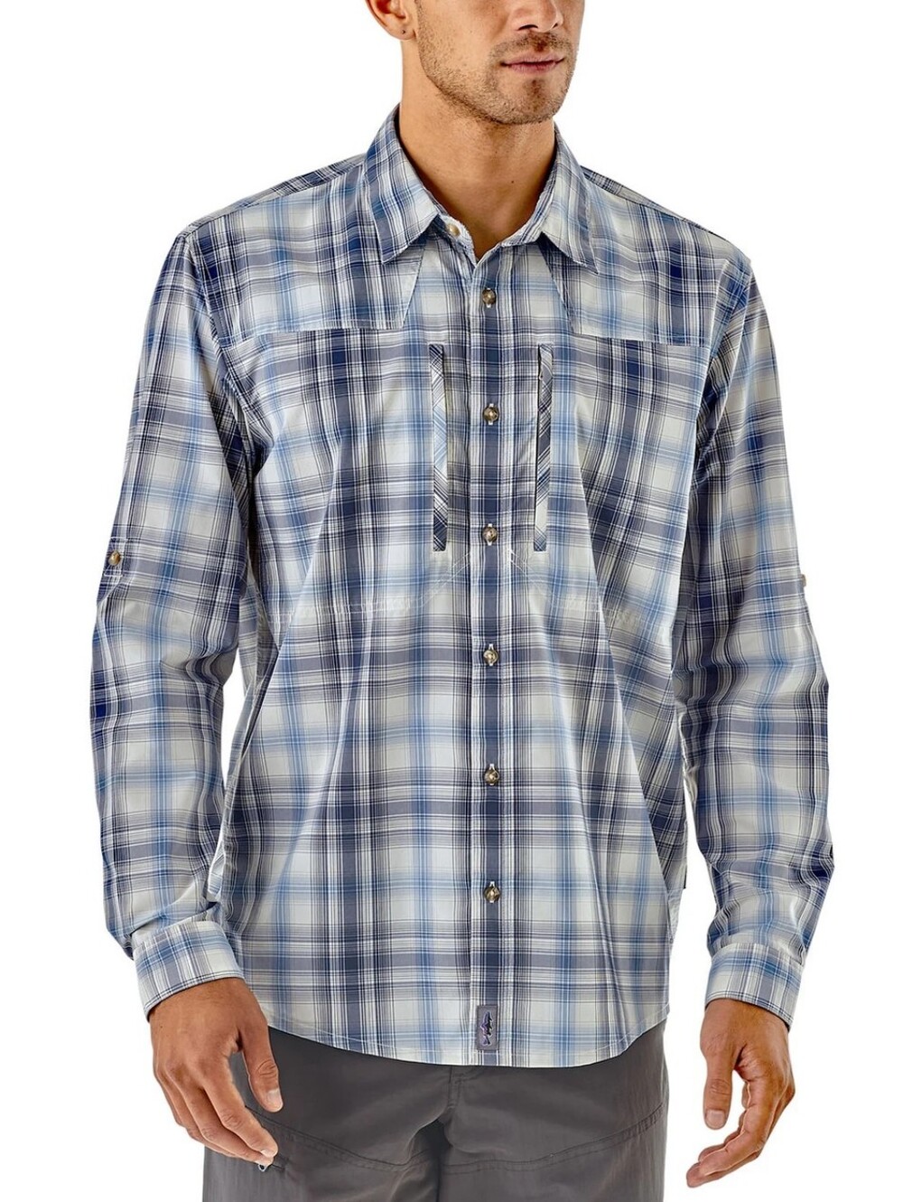 Patagonia Mens Long Sleeve Sun Stretch Shirt size M in EUC